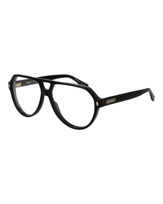 DSquared² Black Acetate Glasses (frames) for men