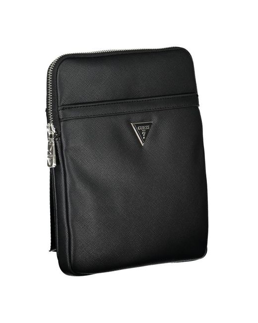 Guess Black Elegant Shoulder Bag With Practical Design for men