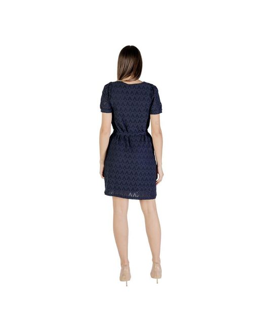 VILA CLOTHES Blue Recycled Polyester Short Dress