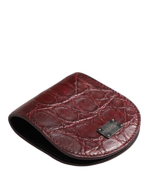 Dolce & Gabbana Purple Exotic Skin Condom Case Holder Pocket Wallet for men