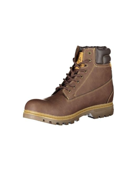 Carrera Brown Marrone Poliestere Men Ankle Boot for men