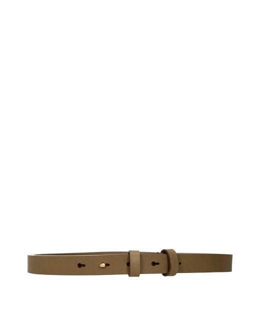Burberry Natural Brown Leather Regular Belt