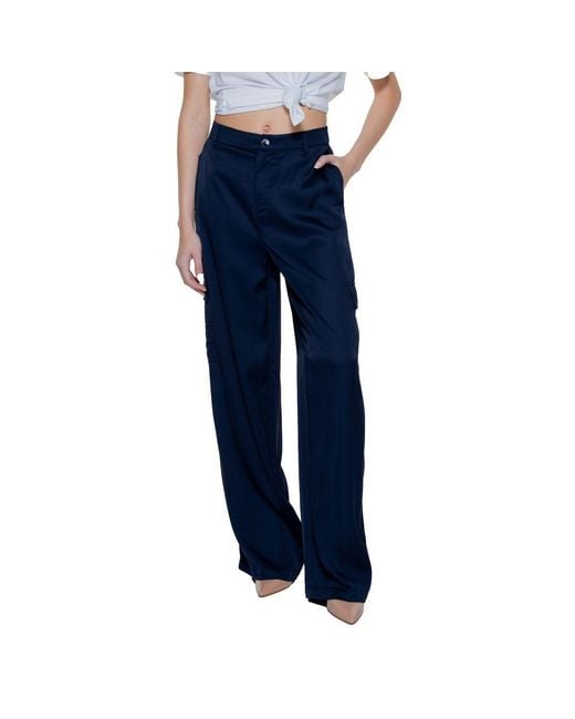 Street One Blue Viscose Casual Pants