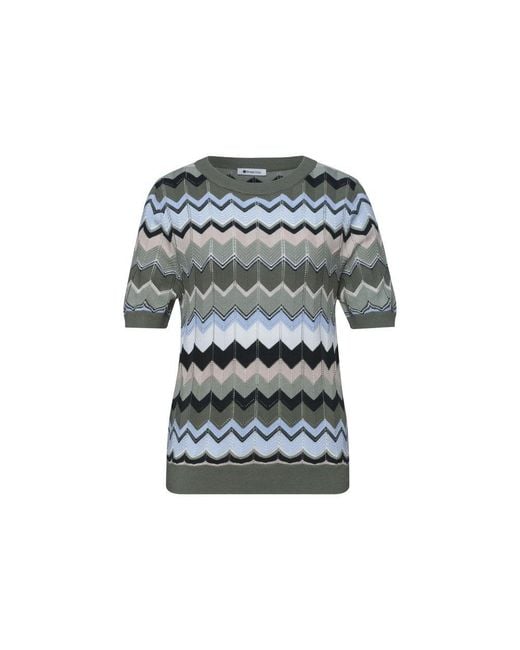 Street One Gray Green Viscose Sweatshirt