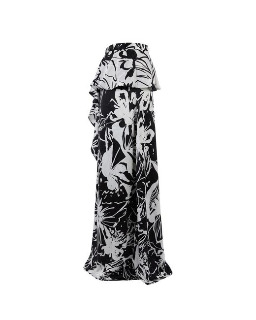 Trussardi Black Polyester Skirt