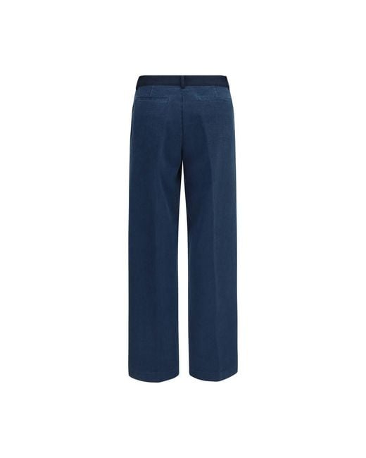 Forte_forte Blue Cotton Chino Pants