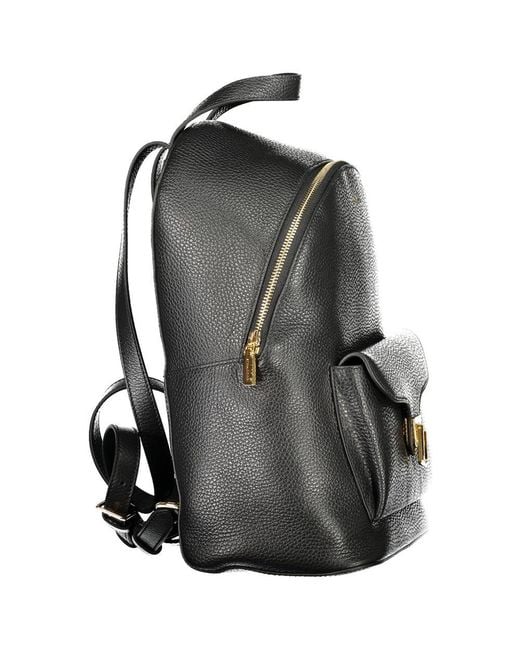 Coccinelle Black Leather Backpack