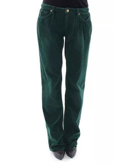Dolce & Gabbana Green Cotton Corduroys Slimmy Fit D&g Pants