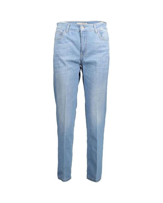 Kocca Light Blue Cotton Jeans & Pant