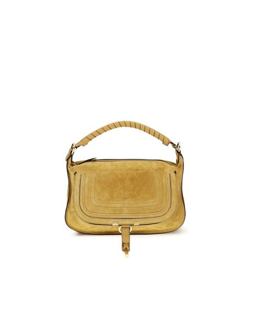Chloé Yellow Beige Calf Leather Bos Taurus Shoulder Bag