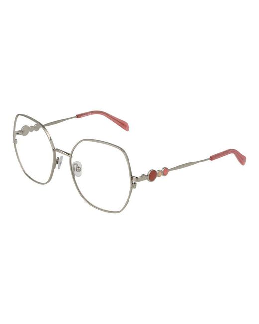 Emilio Pucci Metallic Gray Metal Glasses (frames)