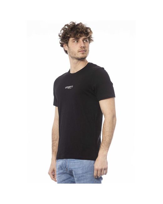 Ungaro Sport Black Cotton T-Shirt for men
