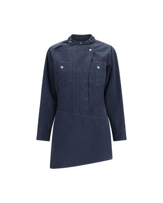 Isabel Marant Blue Cotton Casual Dress