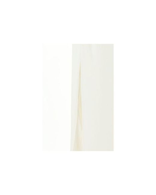 Brunello Cucinelli White Viscose Long Skirt