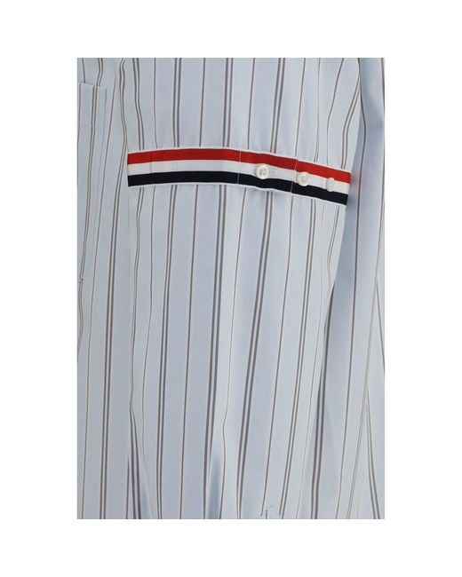 Thom Browne Blue Cotton Dress Shirt for men