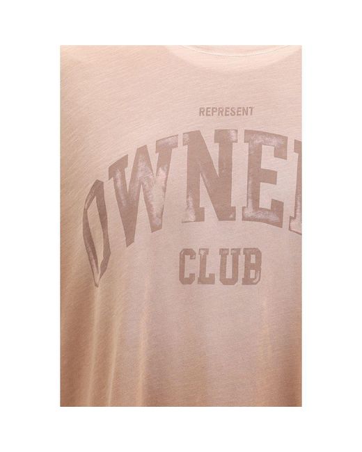 Represent Pink Brown Cotton T for men