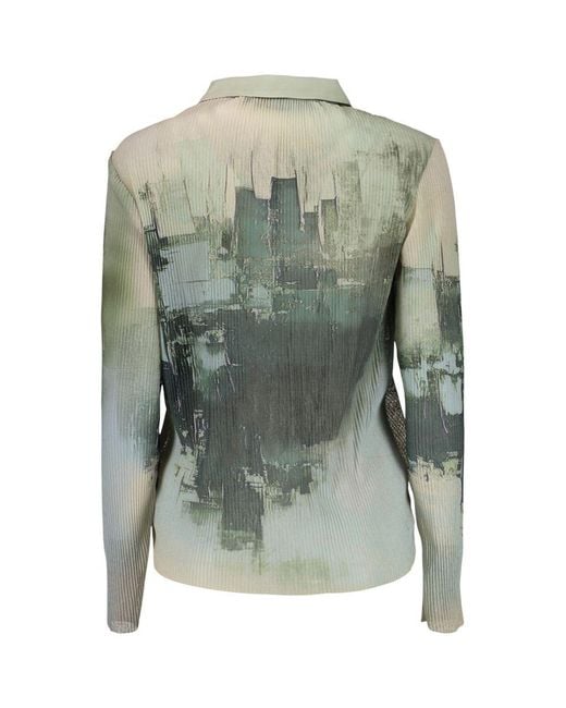 Desigual Green Verde Polyester Shirt