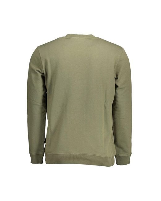 Napapijri Green Cotton Sweater for men