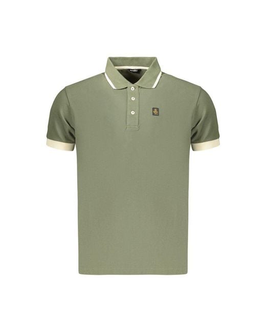 Refrigiwear Green Verde Cotton Men's Polo for men