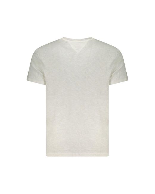 Tommy Hilfiger White Crew Neck Tshirt for men