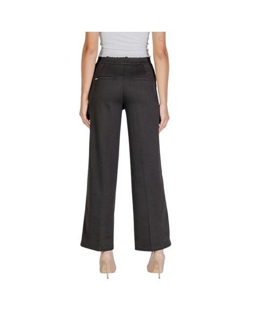 Street One Black Polyester Casual Pants