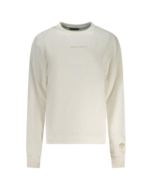 North Sails White Cotton Sweatshirt