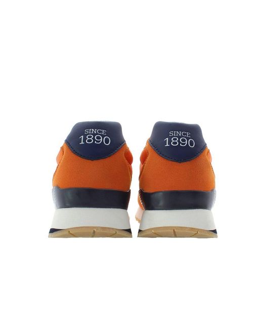 U.S. POLO ASSN. Orange U. S. Polo Assn. Polyester Sneaker for men