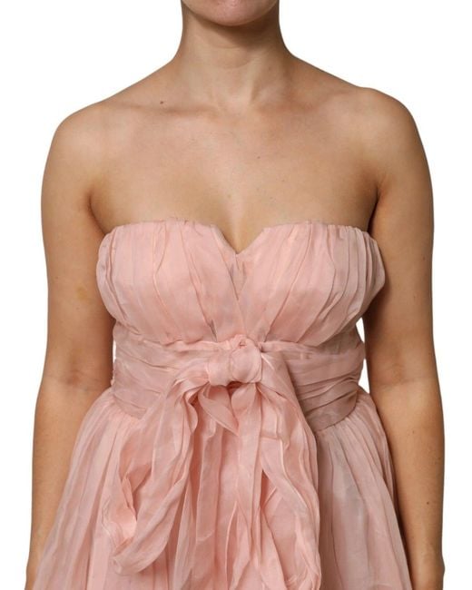 Dolce & Gabbana Pink Silk Chiffon A