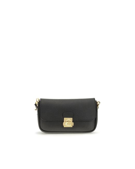 Manebi Brown Calf Leather Bos Taurus Shoulder Bag