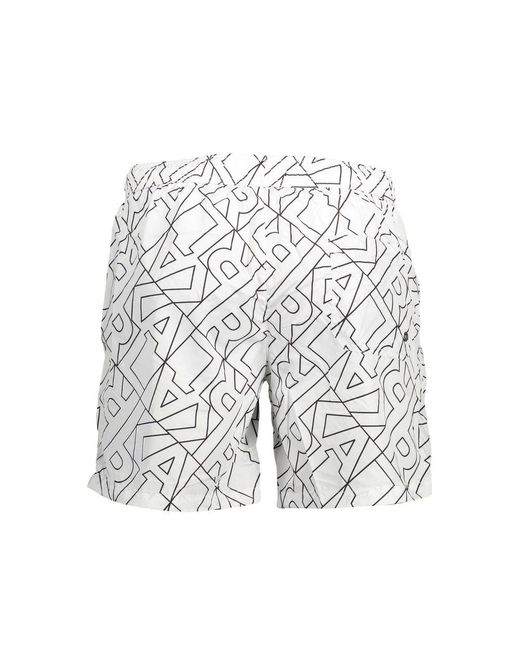 Karl Lagerfeld White Polyester Swim Boxer for men