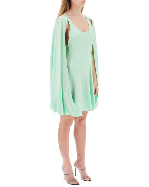 Stella McCartney Green Mini Cape Dress