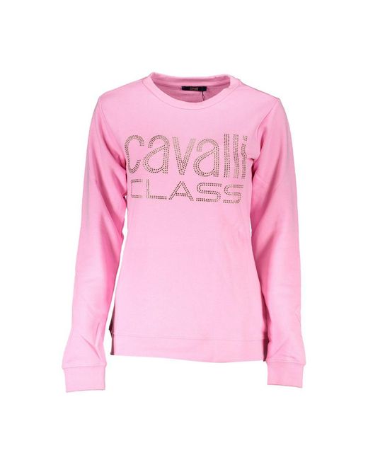 Roberto Cavalli Pink Cotton Sweater