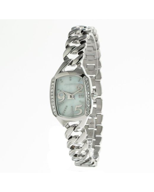 Chronotech Metallic Silver Steel Watch