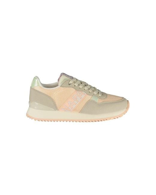 Napapijri Natural Pink Polyester 's Sneaker
