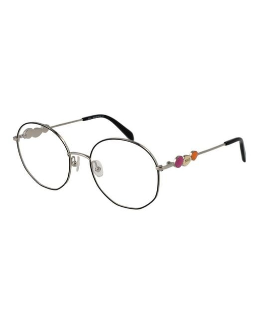 Emilio Pucci Metallic Metal Glasses (Frames) Accessory