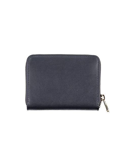 Tommy Hilfiger Blue Elegant Polyethylene Wallet For