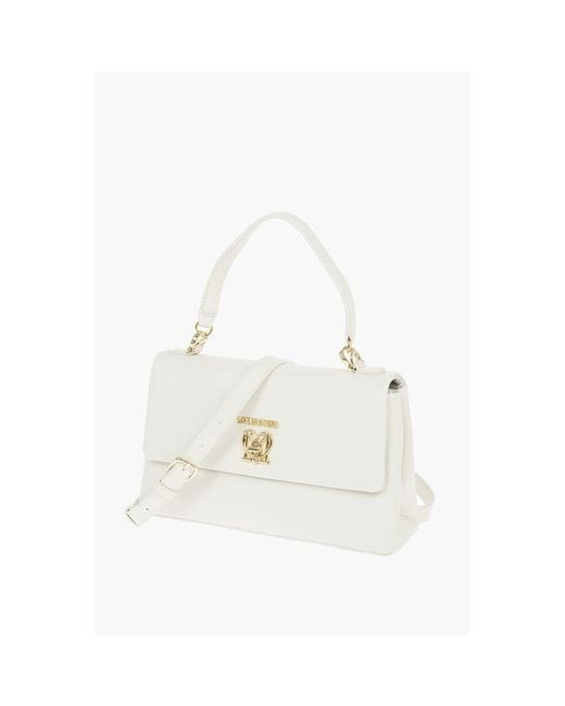 Moschino White Polyethylene Tote Bag