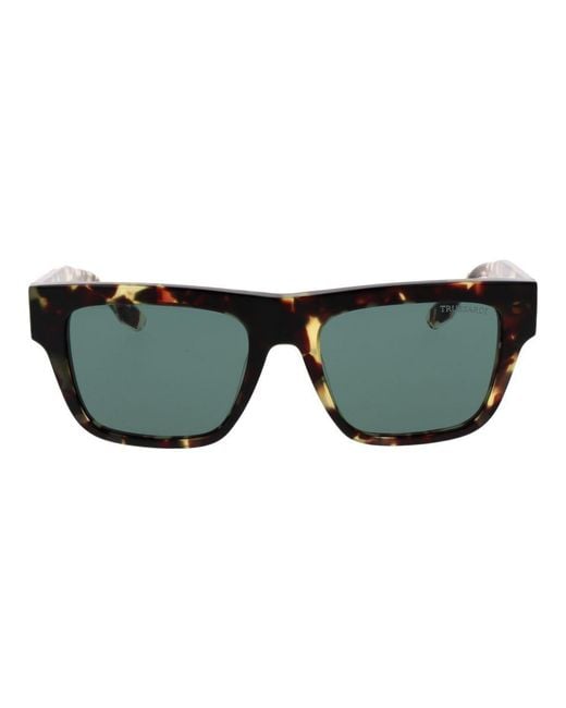 Trussardi Green Acetate Sunglasses