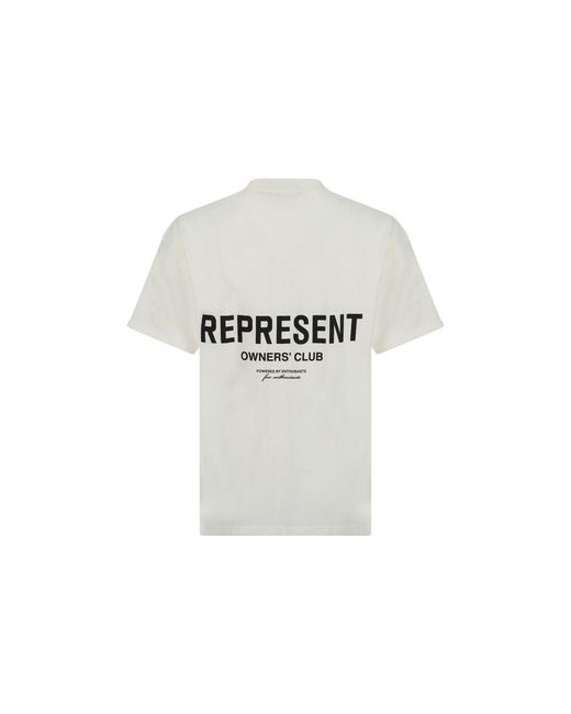 Represent White T-Shirts for men