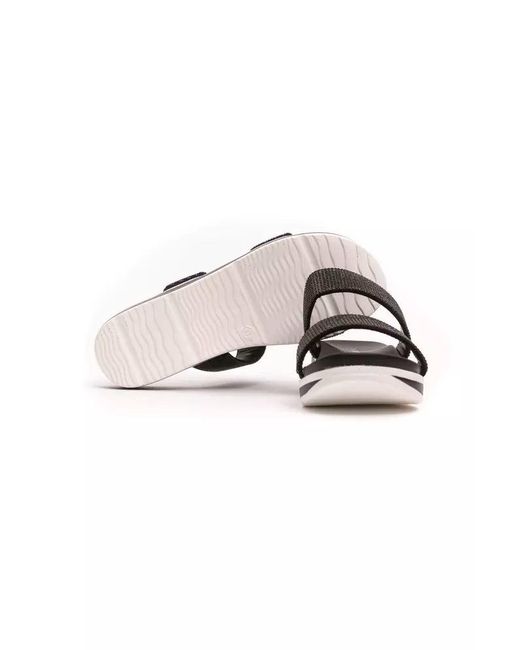 Péché Originel Black Textile Sandal