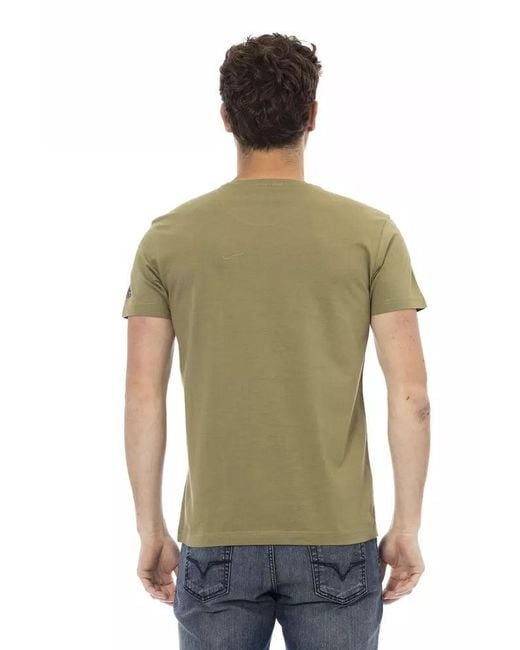 TRUSSARDI ACTION Green Cotton Men's T for men