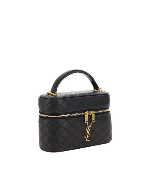 Saint Laurent Black Calf Leather Bos Taurus Handbag