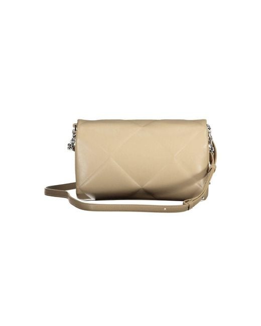 Calvin Klein Natural Polyester Shoulder Bag