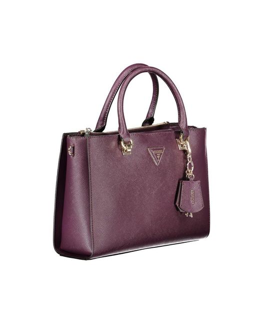 Guess Purple Polyethylene Handbag