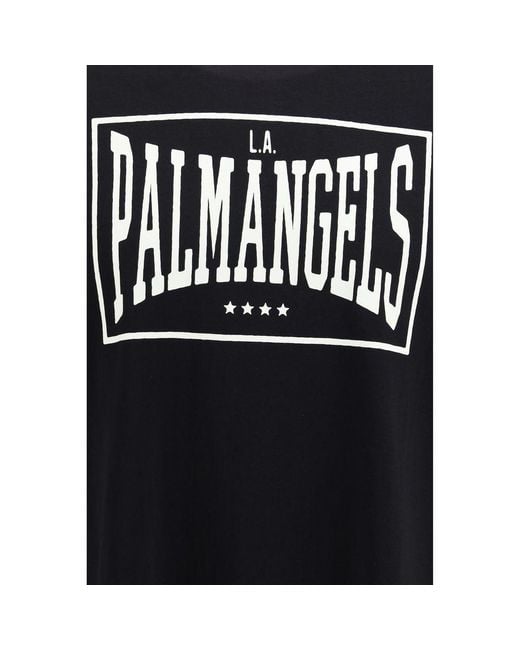 Palm Angels Black Cotton T for men