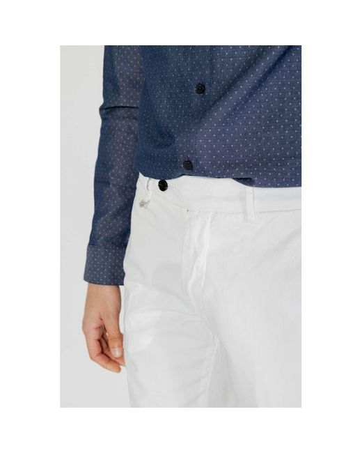 Antony Morato Blue Beige Cotton Skinny Pants for men