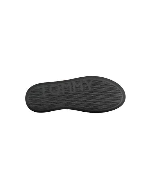 Tommy Hilfiger Black Chic Sneakers With Iconic Contrast Details for men