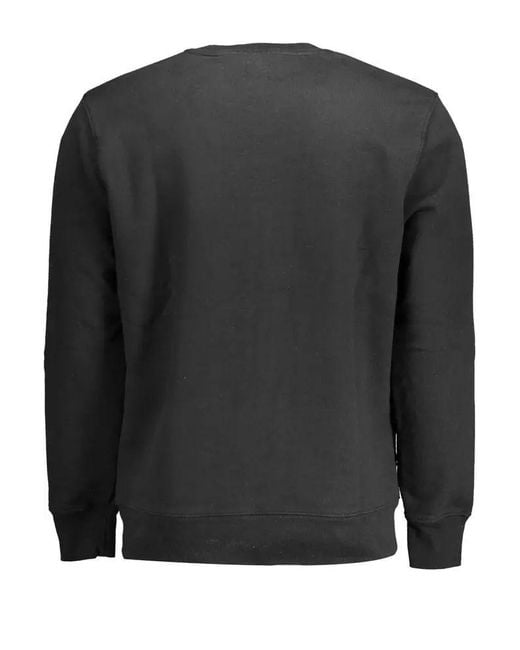 Levi's Black Classic Cotton Crewneck Sweatshirt for men