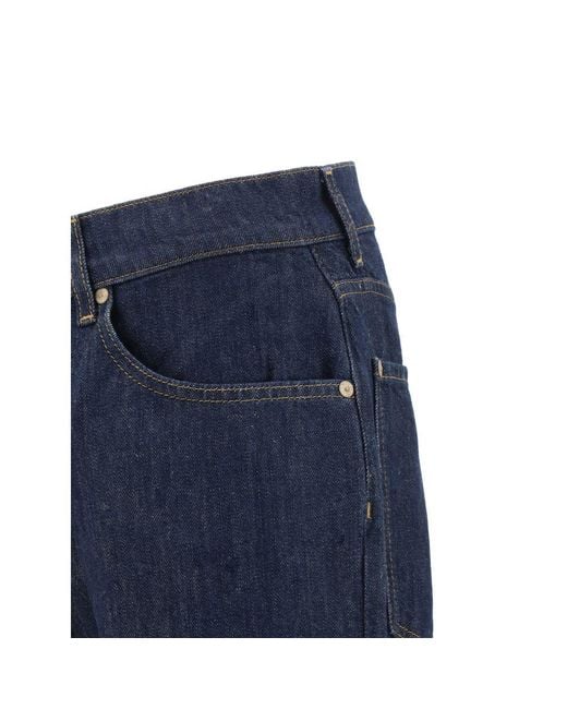 7FOR Blue Straight Jeans for men