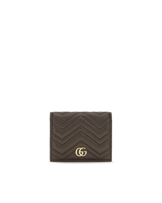 Gucci Gray Brown Lamb Ovis Aries Aries Wallet